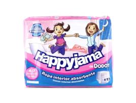 fraldas Happyjama T7 Menina 17-29Kg 17Unds