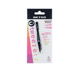 Pinças para Depilar Tweezers Beter Reta - Preto
