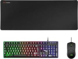 Mcpxbes Combo Teclado+rat?n+alfombrilla Negro es