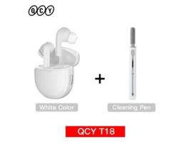 Qcy T18 Auscultadores Sem Fio Bluetooth 5.2 Earbuds Qcc3050 Aptx Voz 32Khz 4 Mic Cvc Hd Call Auscultadores Conexão de Dispositivo Duplo