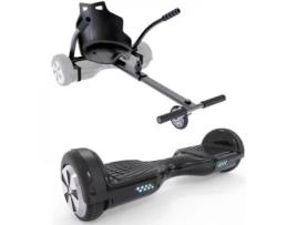 Pack Hoverboard + Kart Pilot URBANGLIDE Preto Rodas 6,5 550 W 4Ah Comprimento Ajustável