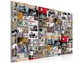 Quadro ARTGEIST Art of Collage: Banksy III (60x40)