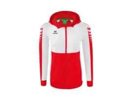 Casaco para Mulher ERIMA Six Wings Vermelho para Fitness (42)