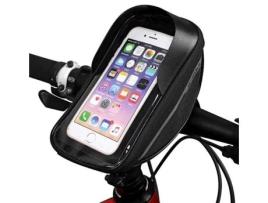 Suporte Telefónico para Bicicleta Mãos Livres Preto Impermeável