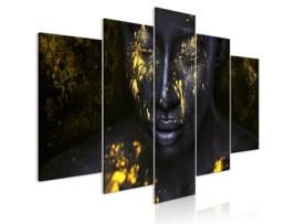 Quadro ARTGEIST Bathed in Gold (5 Parts) Wide (225x112.5)