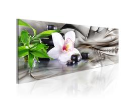 Quadro ARTGEIST Zen composition: bamboo, orchid and stones (150x50)
