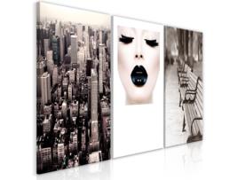 Quadro ARTGEIST Faces of City (3 Parts) (120x60)