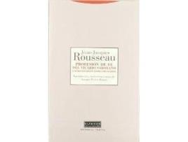 Livro Profesion De Fe Vicario Saboyano de Jean J. Rousseau (Espanhol)