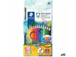 Lápiz de Cor Aquarela STAEDTLER Noris 12 Peças Multicolor 10 Unidades