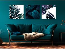 Quadro ARTGEIST Turquoise Nature (3 Parts) (120x40)