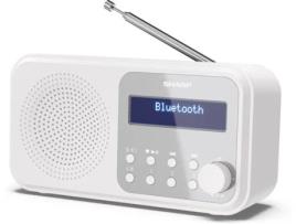 Rádio Despertador SHARP Tokyo DR-P420 (Branco - Digital - Alarme Duplo - Bateria e Pilhas)