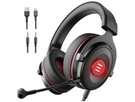 Auscultadores Gaming ENKES E900 Pro Gaming 7.1 3D Surround Sound Usb Gaming com Microfone Cancelador de Ruído Luz Led para Ps4/Ps5/Xbox One/Pc/Switch