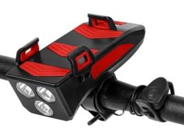 Suporte Bicicleta AREALER Y15564R-2000 4 in 1 Smartphone Vermelho