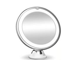 Espelho de Banheiro com Ampliação de 10X e Luz Led GNCHOME