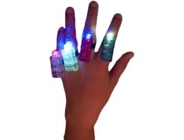 Anel DISFRAZZES Anéis Com Luz 4 Unidades