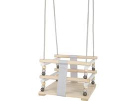 Cadeira de Baloiço SMALL FOOT COMPANY (30 x 30 x 26 cm - Madeira - Cinzento)