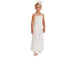 Macacão ABEL & LULA Comprido Combinado Poliéster para Menina (12 anos - Branco)