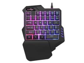 Teclado Mecânico para Jogos com Uma Mão 35 Teclas Mini Teclado Mecânico para Jogos com Uma Mão Controlador de Jogo Ergonômico Retroiluminado