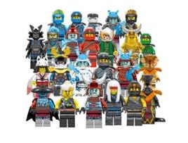 Figura de Ação HZVNI Ninjago Mini Kai Jay Sensei Wu - 24 Peças (Idade Mínima Recomendada: 6 anos)