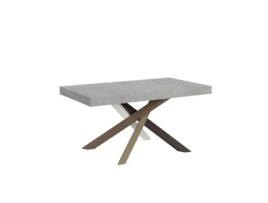 Mesa de Refeição ITAMOBY Volantis (90x160/264 - Painéis em Melamina - Cimento)