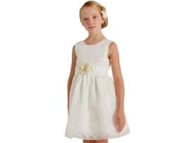 Vestido ABEL & LULA Bordado para Menina (10 anos - Branco)