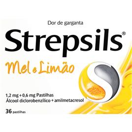 Strepsils Mel e Limão Dor de Garganta 36 pastilhas