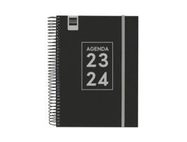 Agenda FINOCAM 2023-2024 Escolar 15,5 X 21,2 Cm Preto Quarto