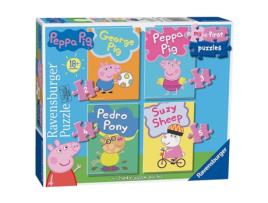 Ravensburger Meus Primeiros Quebra -Cabeças de Porco Peppa (Idade Mínima Recomendada: 18 meses)