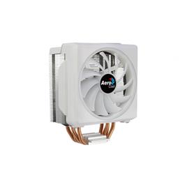 Cooler AEROCOOL CYLON4F CPU COOLER, 12CM ARGB PWM FAN, 4XHCTT, 145W, UNIVERSAL, WHITE