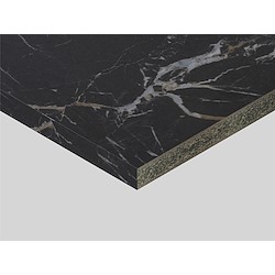 Tampo de bancada imitação pedra MÁRMORE PRETO 6133 AR 315X65X3.8CM