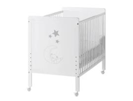 Berço Indi COOL · DREAMS 5 Alturas de Estrado (Branco - Madeira de Faia)