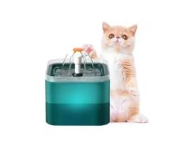 Fonte para Gatos GNCPETS Bebedouro Automático Ultra Silencioso com Filtro e Bomba de Água 2 L com Luz Led