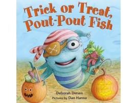 Livro trick or treat, pout-pout fish de deborah diesen (inglês)