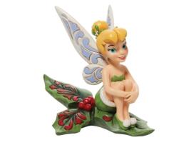 Figura DISNEY TRADITIONS BY JIM SHORE Sininho Sentada em Azevinho de Natal
