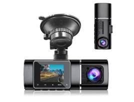 Dual Dash Cam Frontal e Inside Dash Camera para Carros Ir Night Vision Car Camera GELLDG
