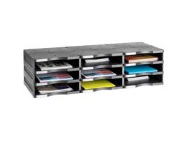 Arquivador Modular Archivo 2000 36 X 90 X 40,5 Cm Preto Poliestireno