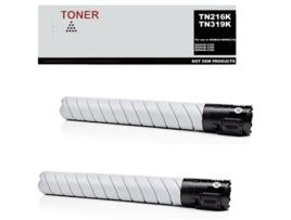 Pack 2 Toner Compatível com Konica Minolta A11G151 / A11G150 Tn216K / Tn319K