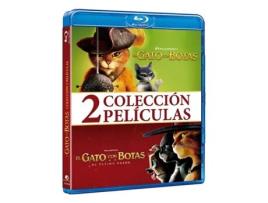 DVD Puss In Boots 1 + 2 / El Gato Con Botas Blu Ray