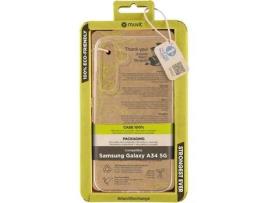 Capa para Samsung Galaxy A34 5G MUVIT FOR CHANG Recycletek Transparente