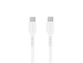 PRIO Usb C para Usb C Cabo de Carregamento e Sincronização de Alta Velocidade 5A 0.25M Branco