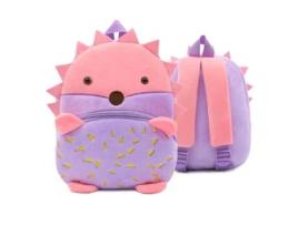 Mochila de animais de desenho animado mochila de criança mochila de pelúcia do jardim-de-infância ouriço animal