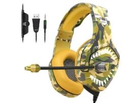 Auscultadores Bluetooth TRUMSEN-AG K1Proover Ear Deserto Amarelo