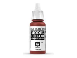 Tinta Acrílica Mate 17 Ml ACRYLICOS VALLEJO 982 Castanho Escuro