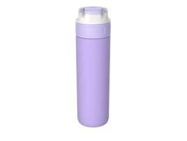 Garrafa de Água Elton Isolado 600Ml de Aço Inoxidável Anti-Gotejamento Anti-Derramamento. Lavanda Digital KAMBUKKA