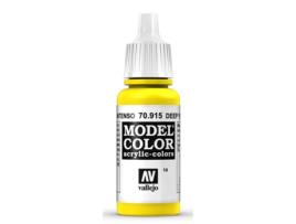 Tinta Acrílica Mate 17 Ml ACRYLICOS VALLEJO 915 Amarelo Intenso