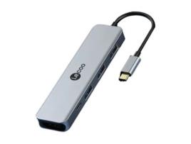 Adaptador LECOO Lkc1315H-1 5In1 Type-C a 3Usb3.0 Pd Hdmi para Huawei Mate40/P50 S20
