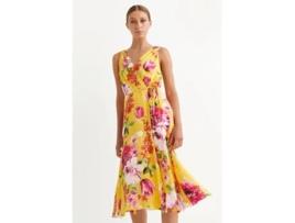 Vestido CYRANA Midi Mia Summer para Mulher (XS - Amarelo)