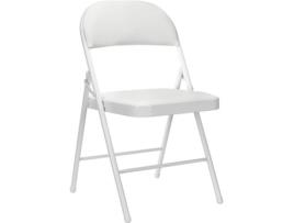 Cadeira de Jardim GH91 GARDEN HOUSE GARAGE 91 Dobrável (Branco - Espuma, Resina e Aço - 47x45x78 cm)