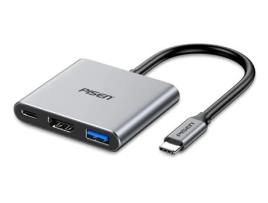 Adaptador PISEN Pgm-Hb07 3In1 Type-C a Hdmi Usb3.0 Pd100W para Huawei Mate40/P50 S20