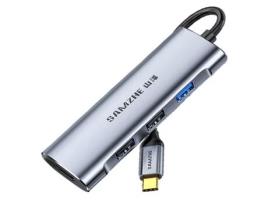 Adaptador SAMZHE Th-01 4In1 Type-C a 2Usb2.0 Usb3.0 Hdmi para Huawei Mate40/P50 S20